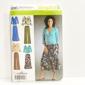 UNCUT Y2K Simplicity Sewing Pattern‎ 4095 Women Top Skirt Pants Sz 10-18